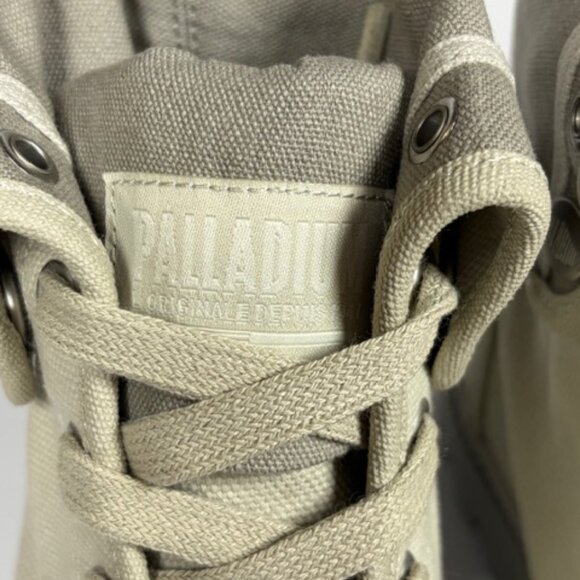 Palladium Baggy Boots Vapor Grey Canvas High Top Fold Down Men’s 7 Women’s 9 - Picture 7 of 16